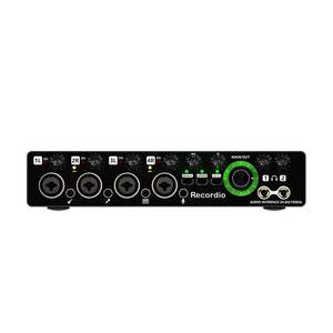 Interface audio 4 canaux GAX-MD44, carte son professionnelle pour enregistrement, micro, équipement de doublage et de diffusion en direct - Product Image 1