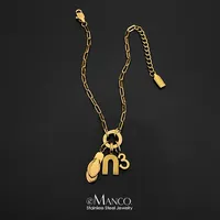 Bracelets à breloques classiques en acier inoxydable EMANCO pour femmes, pendentifs, bijoux décontractés pour le quotidien et les rendez-vous, vente en gros en dropshipping