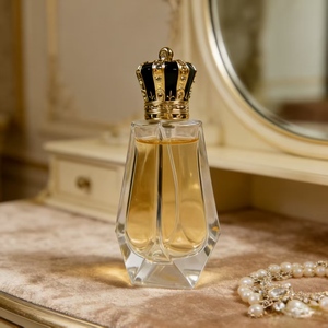 Wholesale Middle East 50ml 100ml Clear Glass Spray <b>Bottle</b> Empty Fine <b>Mist</b> Gold Lid Perfume <b>Bottle</b> - Product Image 5