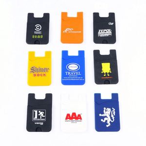 Cartera Adhesiva Universal de Silicona Barata, Tarjetero de Goma Personalizado, Adhesivo para Teléfono, Cartera de Bolsillo, Funda para Dinero de Celular - Product Image 2
