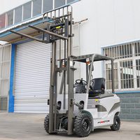 Montacargas Eléctrico de 4 Ruedas, Mini Montacargas de 1.5 Toneladas, Equipo de Manejo para Espacios Pequeños, Almacenes, con Batería, Certificado CE