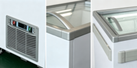 Refrigerador Industrial de Una Temperatura con Congelador Inferior, Control Digital y Estantes Ajustables para Uso en Supermercados, 950L