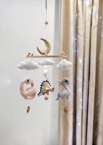 Cadeaux de grossesse décoration de pépinière neutre <span class=keywords><strong>cactus</strong></span> en peluche fait à la main arc-en-ciel feutre berceau mobiles avec nuages coran <span class=keywords><strong>bebe</strong></span> mobiles - Product Image 5