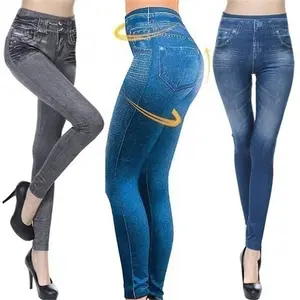Женские джинсовые леггинсы без подкладки, модные облегающие джеггинсы для женщин, размер под заказ
