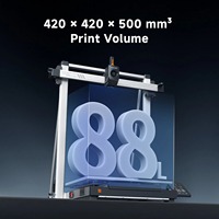 Imprimante 3D Anycubic Kobra 3 Max V2 Combo 8 couleurs, grand format 420x420x500mm, machine d'impression 3D FDM, 600mm/s
