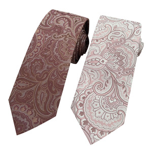 Vente en gros de cravates de cou de luxe pour hommes personnalisé Polyester Business Styles Jacquard Paisley rayé nouvelle conception de cravate <span class=keywords><strong>Ascot</strong></span> - Product Image 3