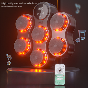 لآلة الملاكمة الموسيقية المثبته على الحائط بالبلوتوث ، جهاز تدريب ذكي للأطفال والكبار مع قفازات نوع الدمية - Product Image 3