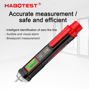 HABOTEST HT103 เครื่องตรวจจับแรงดันไฟฟ้ากระแสสลับแบบไม่สัมผัส เครื่องทดสอบไฟฟ้าดิจิตอล ช่วงการวัด 12V-1000V และความแม่นยำระดับ 0.1 - Product Image 3