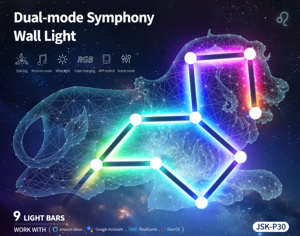Gaming Room Decorative Wall <strong>Light</strong> Panels Music Sync <strong>LED</strong> <strong>Light</strong> Bars RGB Gaming <strong>Lights</strong> - Product Image 3