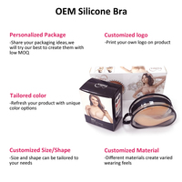 Soutien-gorge en silicone invisible adhésif imperméable et anti-transpiration pour décolleté push-up sans bretelles et sans dos