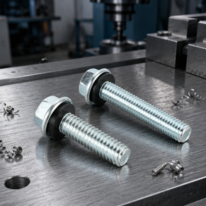 Vis à tête hexagonale et écrou M10-1.5 conformes à la norme EN/ISO/DIN pour la construction de silos avec zinc <span class=keywords><strong>bichromaté</strong></span> - Product Image 3