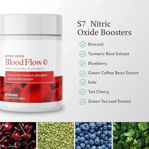 Suplemento de Óxido Nítrico <span class=keywords><strong>Blood</strong></span> Flow-7 de Marca Privada OEM, Favorece la Circulación Sanguínea, la Salud del Corazón y la Energía, 60 Cápsulas - Product Image 2