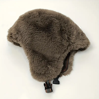 Venta al por mayor de invierno de lujo al aire libre de moda Unisex a prueba de viento grueso polar térmico común Retro Ushanka orejeras felpa trampero sombrero
