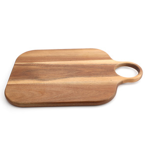 Tabla de cortar de madera de acacia de 1.5 cm de grosor con mango, forma rectangular, para cortar en la cocina, uso doméstico - Product Image 5