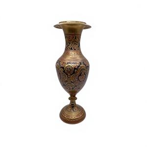 Vase à fleurs décoratif d'intérieur en aluminium de luxe, écologique, minimaliste, avec gravure personnalisée, grande taille, B.S. - Product Image 6