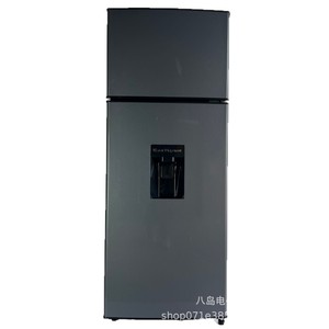 Refrigerador de doble puerta de 280L con dispensador de agua, compacto para dormitorios y apartamentos de alquiler, con descongelación automática y alimentación eléctrica. - Product Image 1