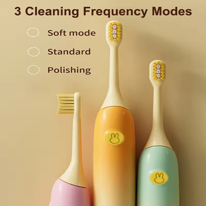 แปรงสีฟันไฟฟ้าอัตโนมัติสำหรับเด็ก แปรงสีฟันไฟฟ้าพกพาสำหรับเดินทาง แปรงสีฟันไฟฟ้าลายการ์ตูนน่ารัก - Product Image 5