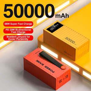 แบตสำรองแบรนด์ดัง 50000mAh 66W ชาร์จเร็ว พกพาสะดวก พร้อมหน้าจอ LED พอร์ต Type C - Product Image 2
