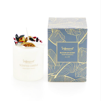 Boîte à bougies en carton mat 12 oz, écologique, recyclable, avec poignée, personnalisable avec logo, pour vente en gros et marque privée