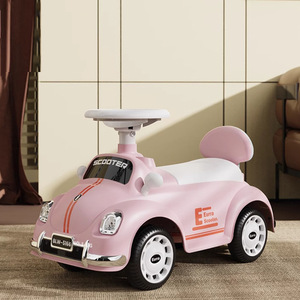 Eurra Scooter Ride On <b>Car</b> For Kids 1-3 Years Old <b>Push</b> Walker Toy Vehicle With Music And Lights Unisex White Orange - Product Image 5