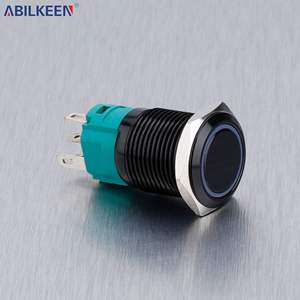 สวิตช์ปุ่มกดหยุดฉุกเฉิน16มม. 12V IP65สำหรับโรงงานผลิตเพื่อความปลอดภัยโรงงานหยุดทำงาน - Product Image 2