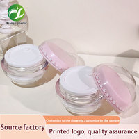 Flacon de crème cosmétique sphérique en plastique recyclable 50g – Prix direct usine