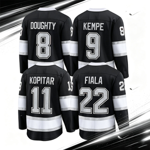 Camisetas de Hockey para Hombre, Completamente Cosidas, de los Jugadores Destacados 8 Doughty, 9 Adrian Kempe, 11 Anze Kopitar, 22 Kevin Fiala, 99 Wayne <span class=keywords><strong>Gretzky</strong></span>, Tallas S-3XL - Product Image 1