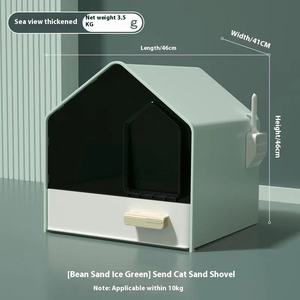 Bac à litière <span class=keywords><strong>pour</strong></span> <span class=keywords><strong>chat</strong></span> entièrement fermé Grande <span class=keywords><strong>maison</strong></span> anti-éclaboussures type <span class=keywords><strong>de</strong></span> <span class=keywords><strong>tiroir</strong></span> <span class=keywords><strong>de</strong></span> <span class=keywords><strong>toilette</strong></span> <span class=keywords><strong>pour</strong></span> <span class=keywords><strong>chat</strong></span> facile à nettoyer Bac à litière <span class=keywords><strong>pour</strong></span> <span class=keywords><strong>chat</strong></span> - Product Image 3