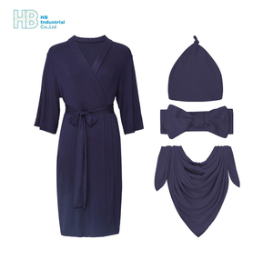 Mantas de Muselina de Rayón de Bambú para Bebé, <span class=keywords><strong>Bata</strong></span> de Maternidad y <span class=keywords><strong>Bata</strong></span> para Mamá - Product Image 4
