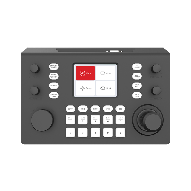 Two/ Three Dimensional Joystick and Multiple Knob Groups for Precise Control 3D Decode Video Conference PTZ Controller SK-CV08