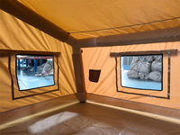 Tenda Udara Luar Ruangan Besar Anti Air, Anti UV, Anti Angin untuk 2-6 Orang, Cocok untuk Piknik, Pantai, Taman, Festival