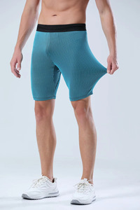 Erkek beş nokta şort koşu için nefes çabuk kuruyan sıkıştırma pantolon parça alan eğitim sıska sonbahar streç sıkı - Product Image 6