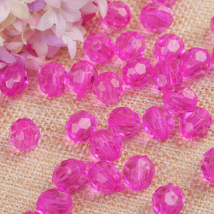 Cuentas Acrílicas Transparentes Premium de 6-20 mm, 500 g/Bolsa, Redondas, Clásicas, con 32 Facetas, para Fabricación de Bolsos, Venta al por Mayor - Product Image 6