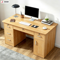 Bureau d'ordinateur modulaire moderne et simple en bois JIUSHUN, personnalisable pour le bureau et la maison