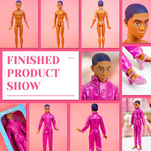 Original Großhandel Puppen-Anpassungsservice Vinyl-Silikon-Spielzeug 12/14/18 Zoll Maßgefertigte Spielzeugpuppen Schwarze Puppen - Product Image 4