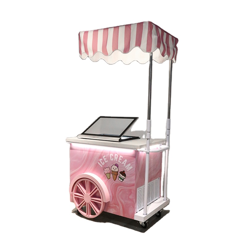 ジェラートアイスクリームカート/ディスプレイクーラー/アイスクリーム