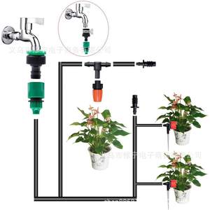 Kit d'irrigation goutte à goutte 25 mètres 1/2 pouce en PVC, système de micro-pulvérisation, ensemble d'arrosage de jardin, solution d'arrosage automatique des plantes - Product Image 5
