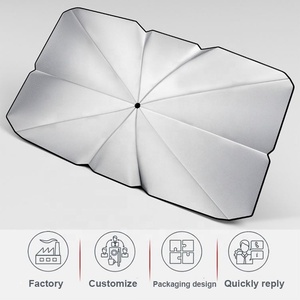 ที่บังแดดหน้าต่างรถยนต์แบบกำหนดเองกันแสงยูวีใช้ศึกษาศึกษาใช้บังแดดพับได้สำหรับรถรุ่นต่างๆ - Product Image 4