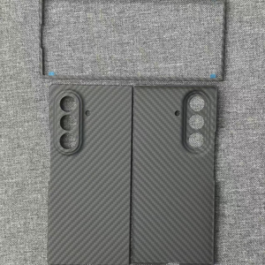 Étui de téléphone au design électro-plaqué C0057, étui magnétique texturé en fibre de carbone pour Samsung Galaxy <span class=keywords><strong>Z</strong></span> <span class=keywords><strong>Fold</strong></span> 8 7 6 5 4 <span class=keywords><strong>3</strong></span> Ultra - Product Image 2
