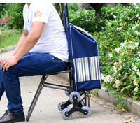 Chariot à provisions isolant personnalisé avec tabouret/chaise chariot portable pour personnes âgées avec couche d'isolation contre le froid