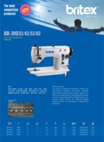Machine à coudre zigzag industrielle Britex BR-20u43 de haute qualité, prix 20u43