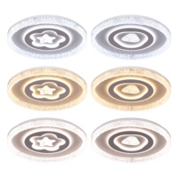 Plafonnier Led Rond Design Moderne Dimmable Chambre Plafonnier Enfants Chambre D'enfant Plafonnier 80W Tri Couleurs