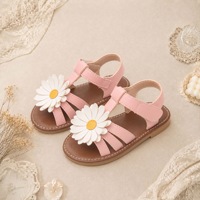 Sandales fleuries confortables pour filles, chaussures Daisy pour fêtes, spectacles, anniversaires et usage quotidien