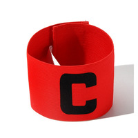 Brassard d'entraînement de football en nylon élastique réglable avec logo OEM brassard de capitaine de football arc-en-ciel en polyester pour l'entraînement et le sport