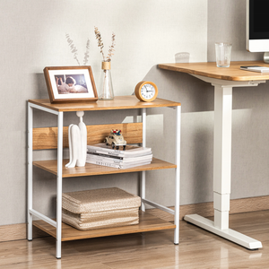 STS02-4 3-Tier פלדה עץ מיקרוגל תנור Stand בית מטבח אחסון מדף מטבח ארגונית מדף - Product Image 5