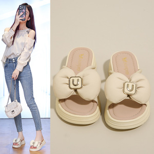 2026 Luxury <b>Ladies</b> Sandals Women's Casual Flat Summer Autumn <b>Slipper</b> with <b>Open</b> <b>Toe</b> Fashion Trend Square <b>Mules</b> Spring - Product Image 2