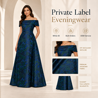 Robe de soirée asymétrique pour femme, coupe trapèze, longueur ras du sol, robe de cérémonie formelle, jacquard floral, robe pour invitée de mariage