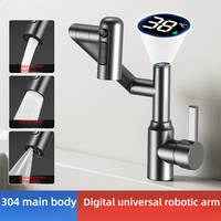 Robinet de cuisine intelligent multifonction en acier inoxydable pour maison conteneur extensible