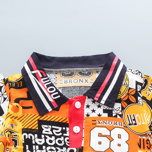 Ropa Infantil de Alta Calidad al por Mayor, Conjuntos de Ropa, Camiseta Polo Divertida y Pantalones Harem - Product Image 4