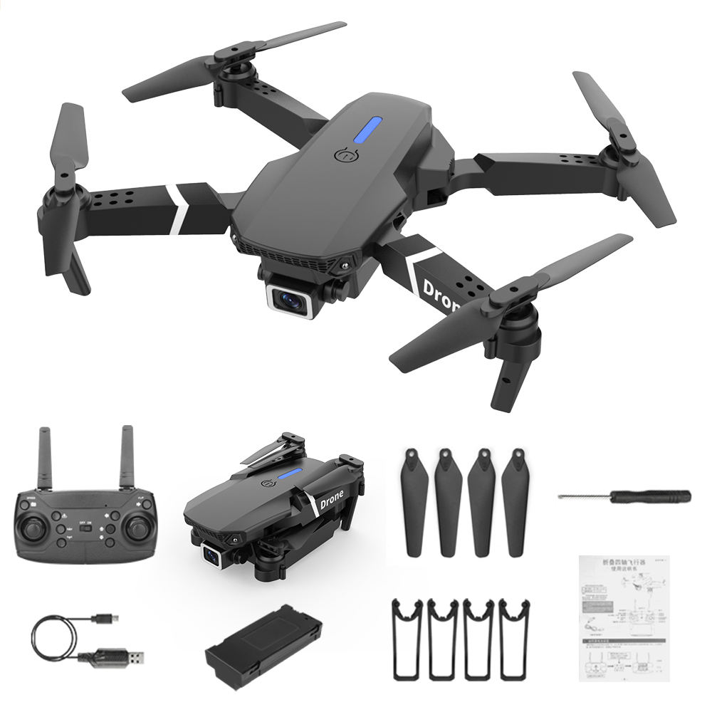 Wholesale E88 Pro Drone 4k Hd Dual Camera Fpv 13 Minutes Flying Long Range Rc Quadcopter Foldable Mini Dron E88 Pro